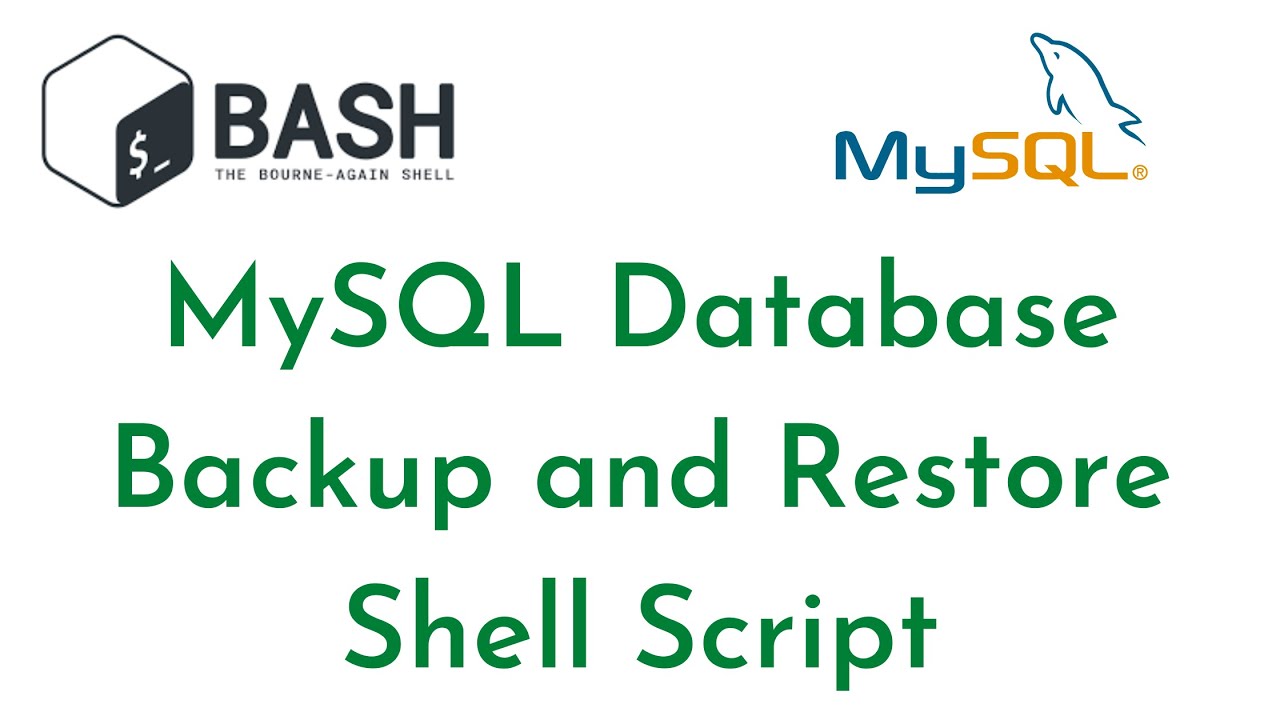 How to take MySQL Database Backup using Shell Script | Restore MySQL Database using Shell Script