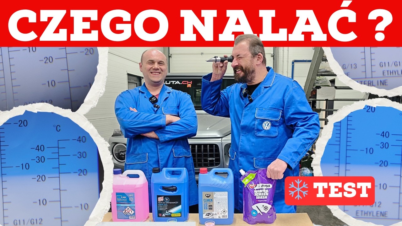 Czego nalać do spryskiwaczy zimą? Test 17 popularnych płynów