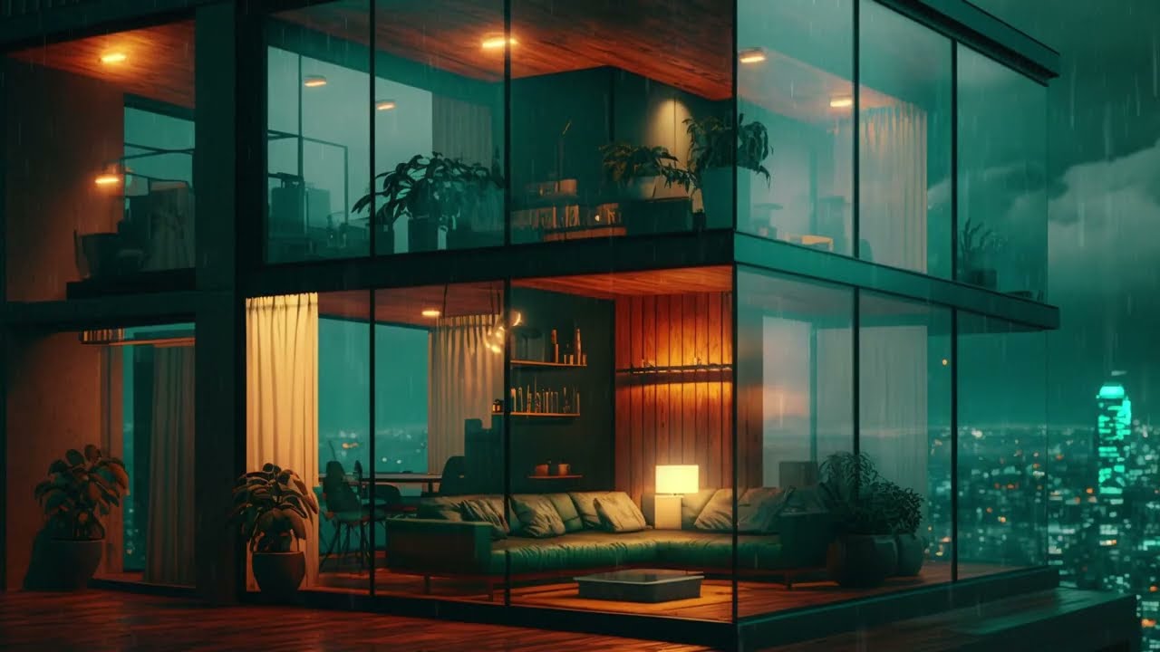 15 Minutes of Peace | Lo-Fi Piano, Rain & Moonlight