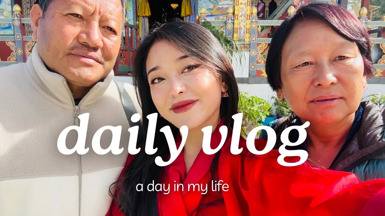 A day in my life at sherubtse || daily vlog || meet my grandparent’s || Jam up || sherubtse college|