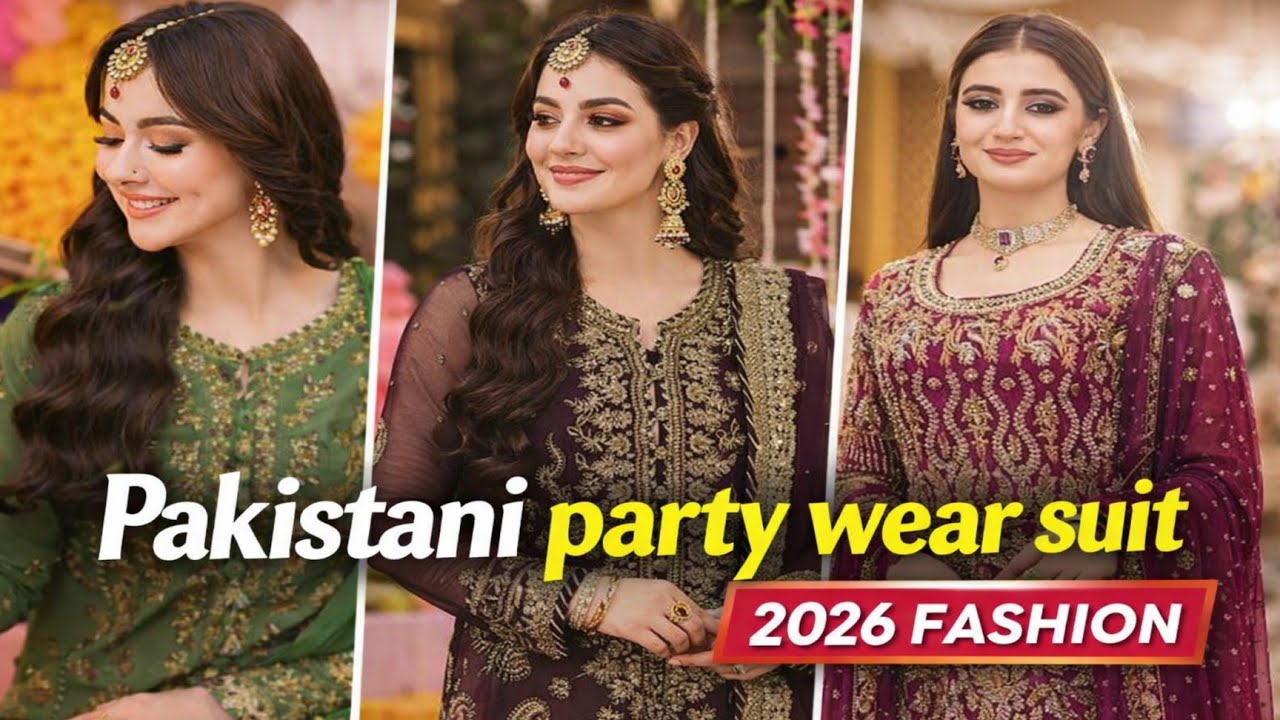 pakistani fashion party wear suit 2026 fashion#pakistanifashionpartywearsuit #partywearsuit