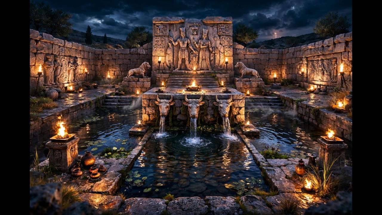 Hittite Water Sanctuary – Eflatunpınar Monument | Dark Ancient Ambient 2 Hours