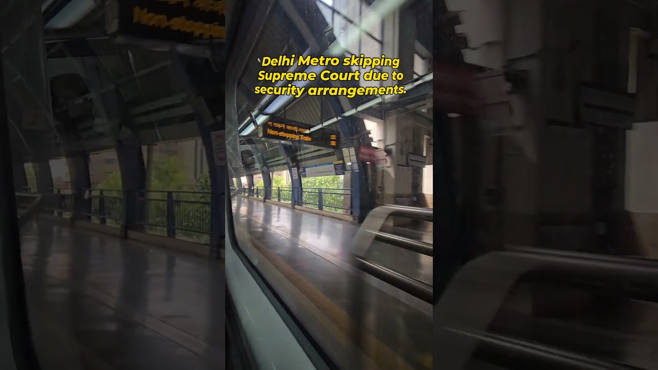 Delhi Metro Skips Supreme Court Metro Station! 😳 | DMRC Moment #shorts