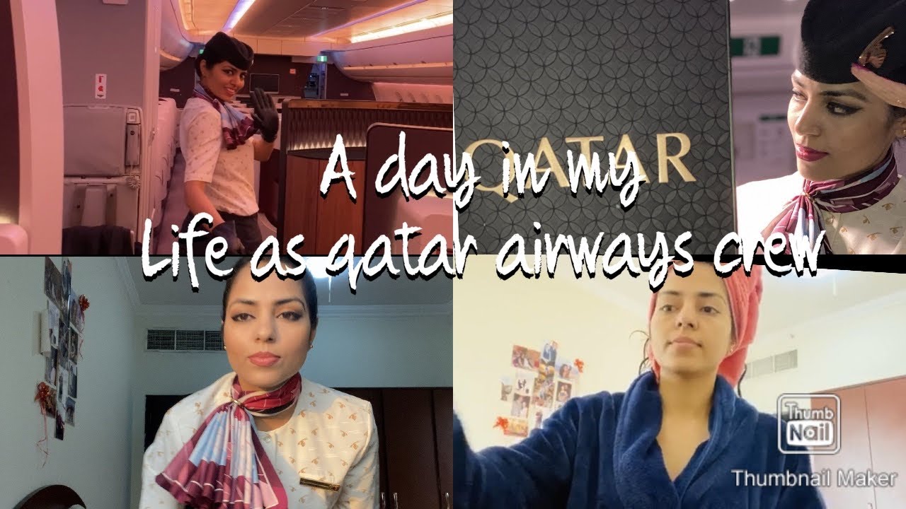 A day in my life as Qatar airways flight attendant | Qatar airways cabin  (supervisor)Eng subtitle