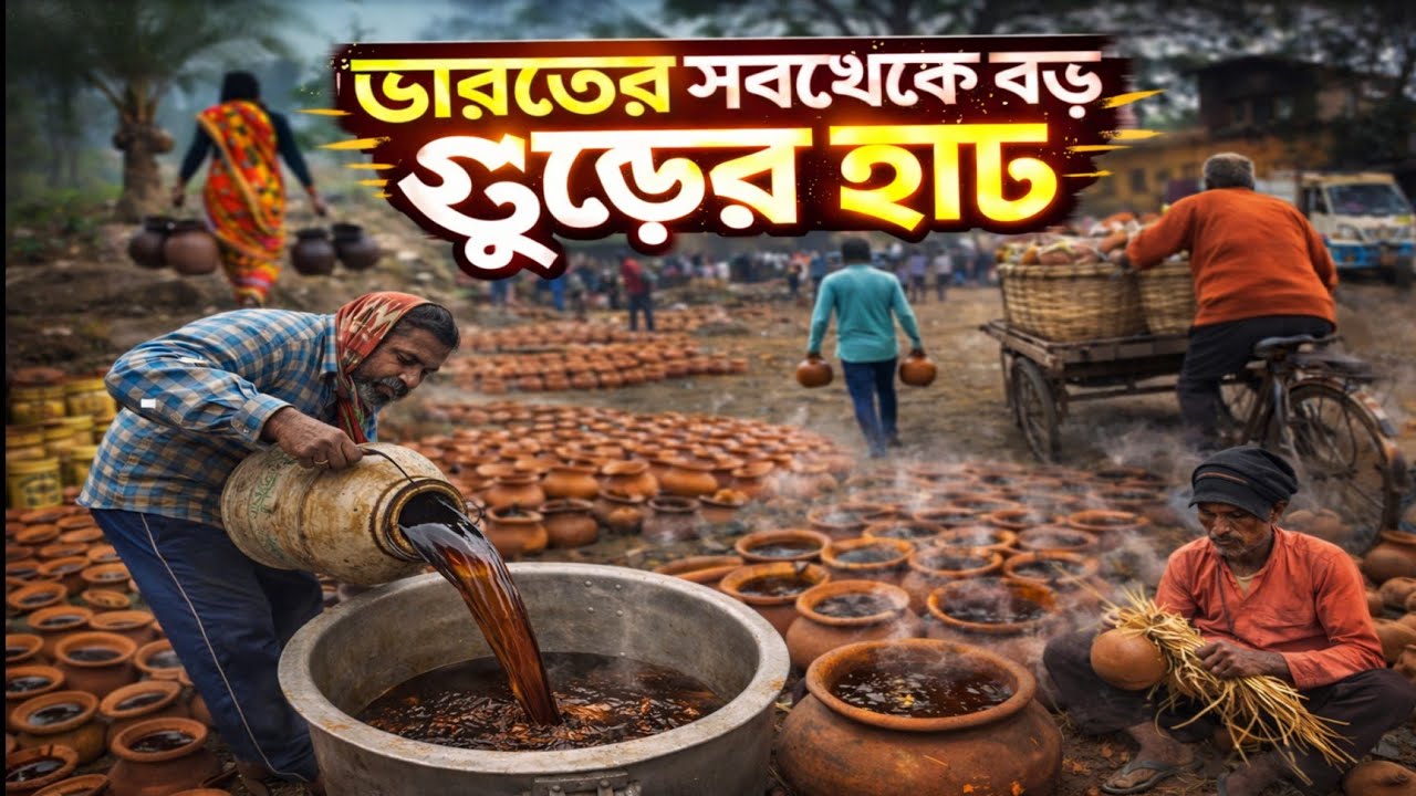 ভারতের বৃহত্তম নলেন গুড়ের হাট | India's Largest Jaggery Market |Biggest Gure Haat Explore | 