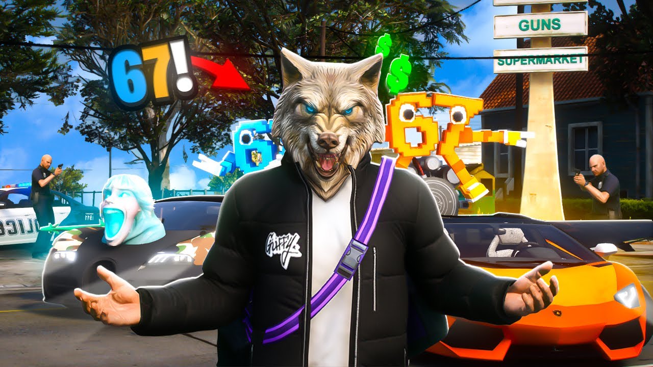 SPARG BANCI CU MASINILE LUI 67 I GTA 5 RP