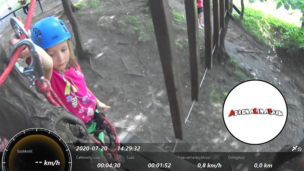 Park Linowy 113 - AdrenaLinaPark, Podzamcze - Trasa zielona 20.07.2020