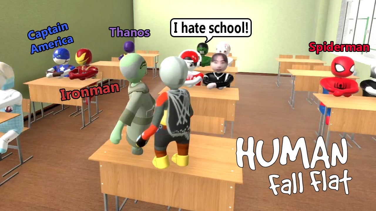 SCHOOL OF SUPERHEROES in HUMAN FALL FLAT