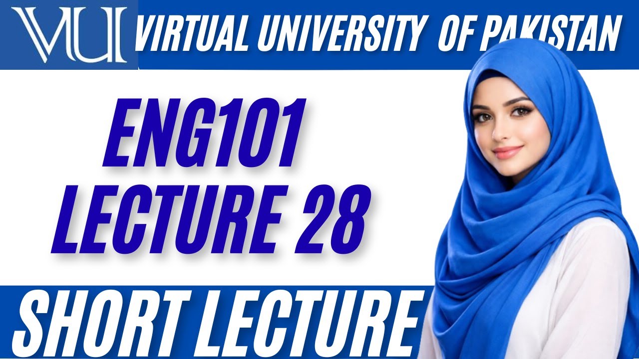 ENG101 Lecture 28 | Word choice| Final Term Preparation|VirtualUniversityPakistan #eng101