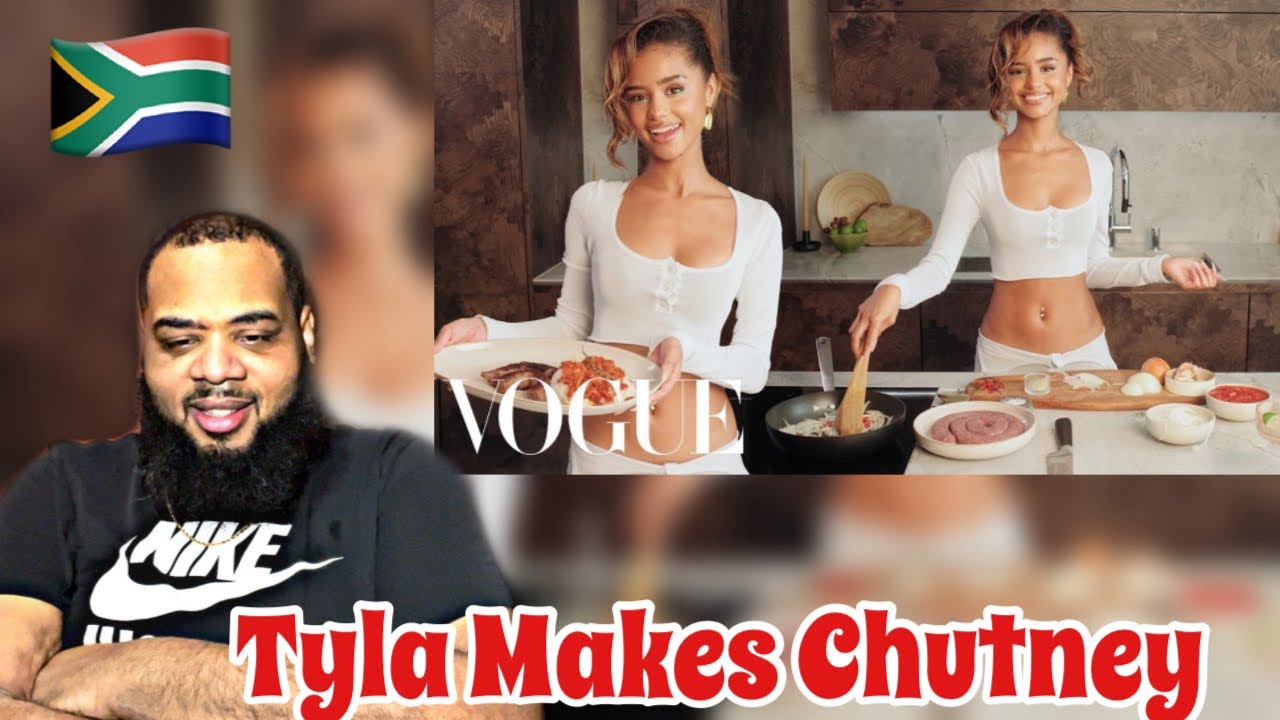 AMERICAN REACT to Tyla Cooks a South African Dinner 🇿🇦 | VOGUE