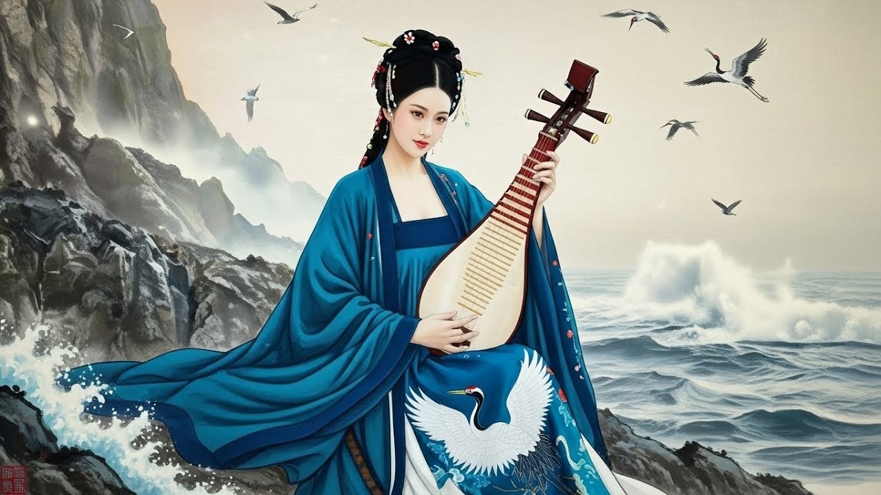 “Song of the Crane by the Endless Sea”#deepsleep #guzheng #flutemusic #chinesemusic #relaxing