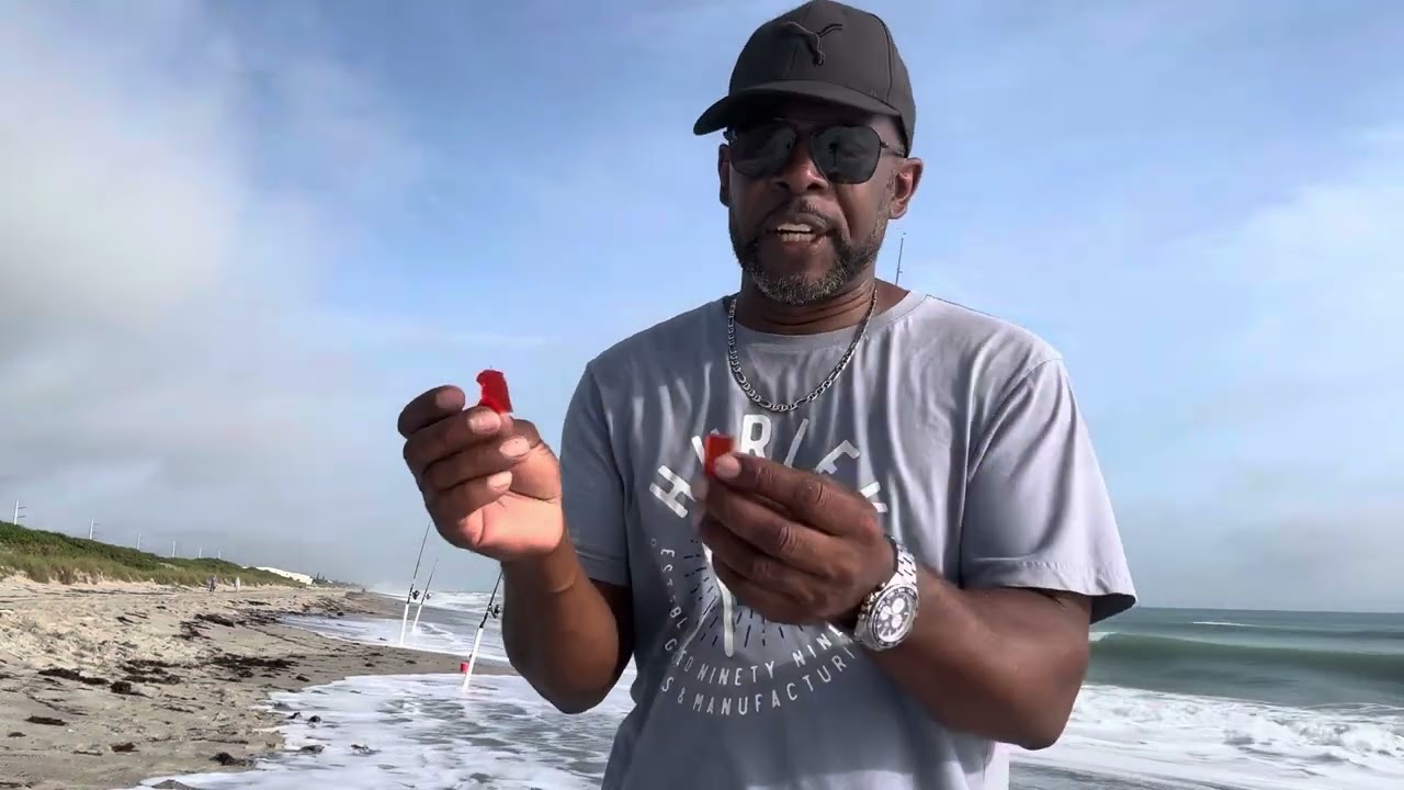 Surf fishing at Melbourne Beach Florida!