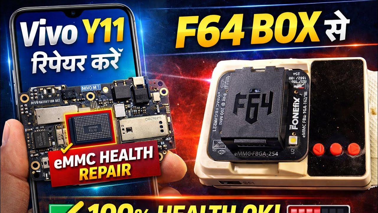 Vivo Y11 dead emmc health repair F64 box