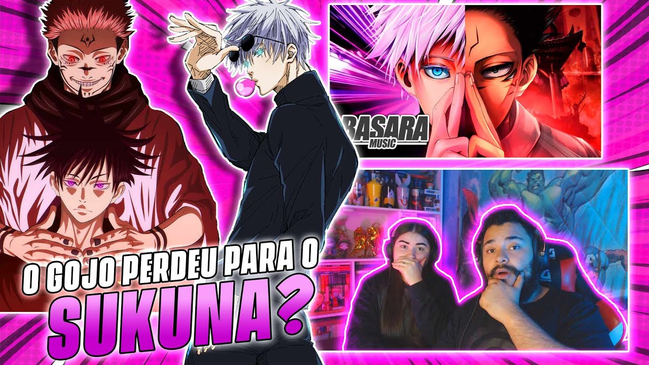 Sukuna VS. Satoru Gojo Santuário Infinito Jujutsu Kaisen Basara ft. @DaaruiOficial  [REACT EM CASAL]