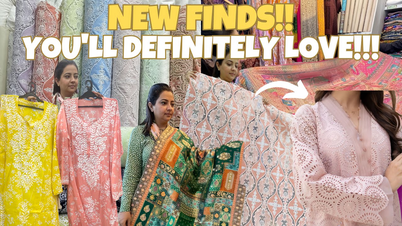New finds|Parsi Gara Dupattas|Designer Cutwork Fabric| Patola Silk Dupattas|Indian Chikankari Kurti💕