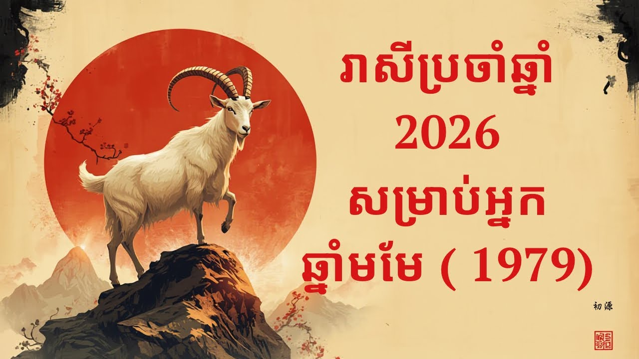ហោរាសាស្ត្រចិនឆ្នាំ ២០២៦​ សម្រាប់អ្នកកើតឆ្នាំមមែ(1979)