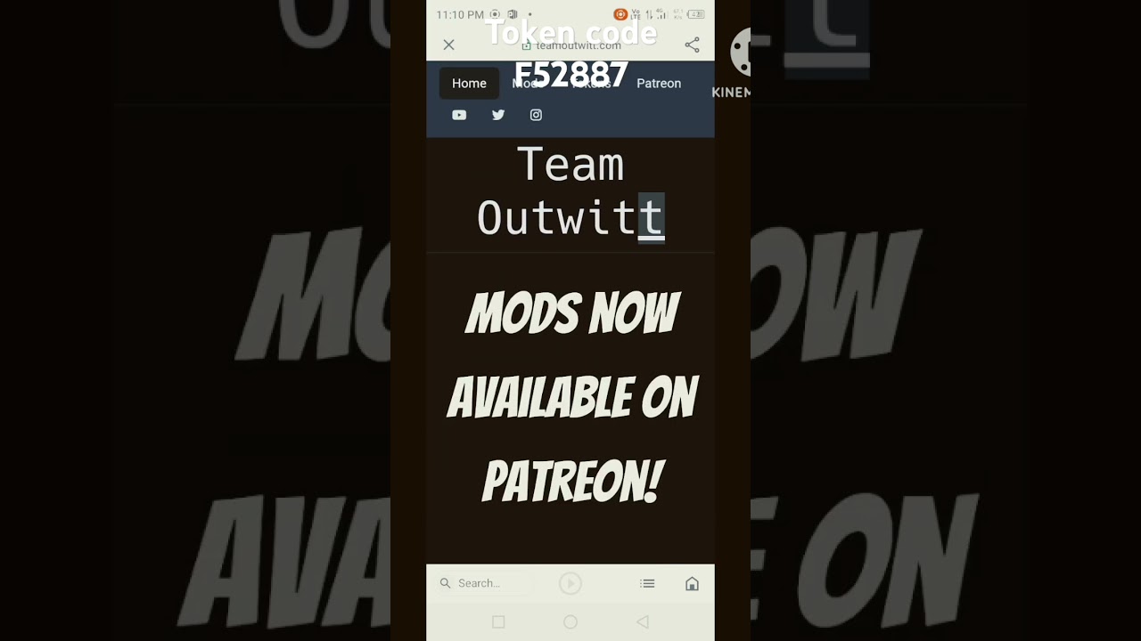 granny outwitt mod menu link token code f52887 link #linkinbio