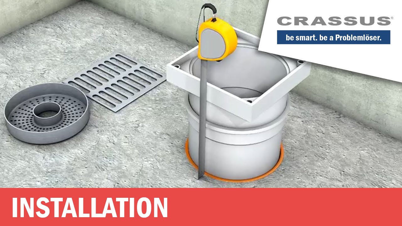 Crassus Bodenablauf KG / KG2000 (Mit 3-Stegdichtung, Ablauf für Grauwasser, Geruchsverschluß)