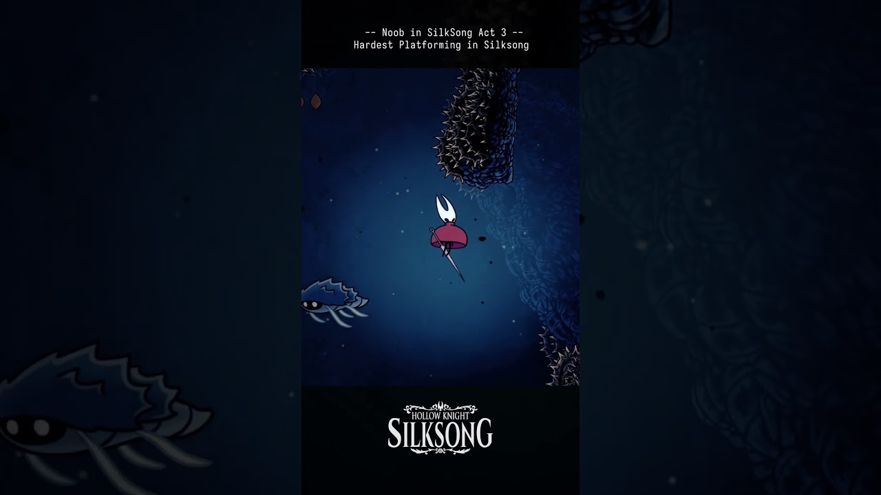 Hardest Platform Climb Level in Hollow Knight Silksong #hollowknightsilksong #hollowknight