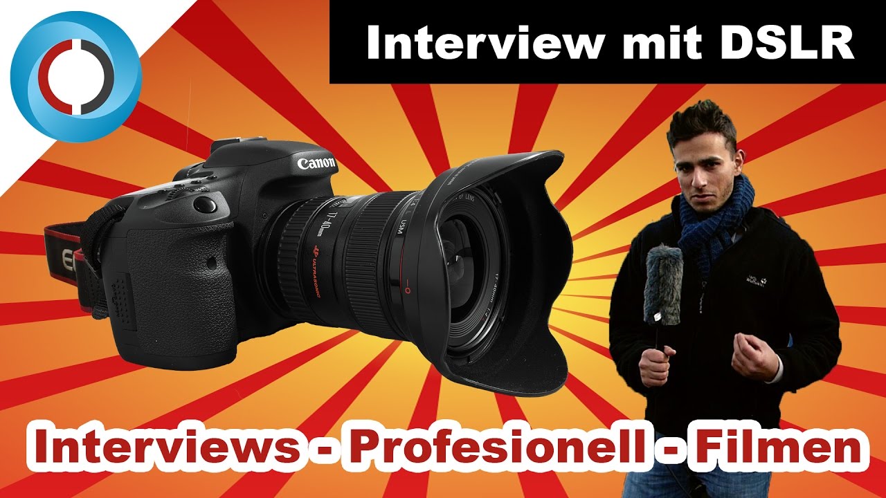Interview filmen | Professioneller Interview Aufbau mit DSLR