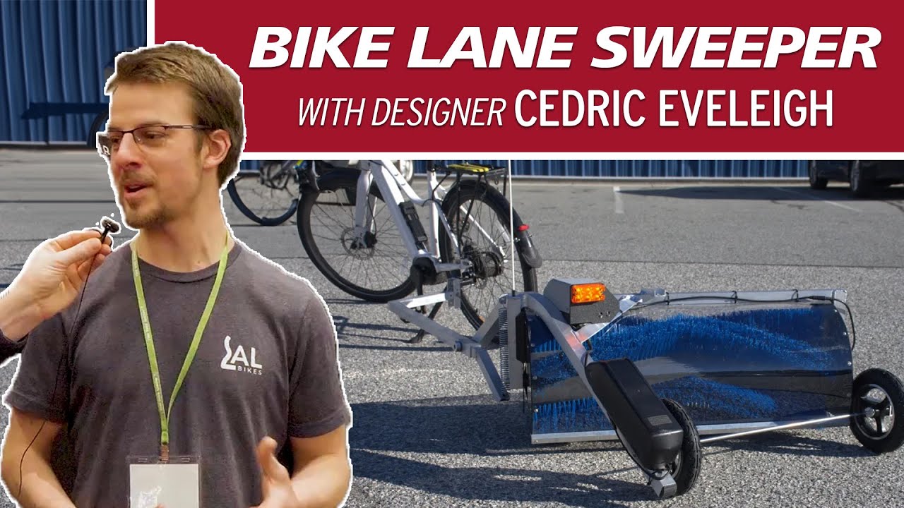 A Powered Bike Lane Sweeper? Interview with our neighbor Cedric at the 2024 BC Bike Show