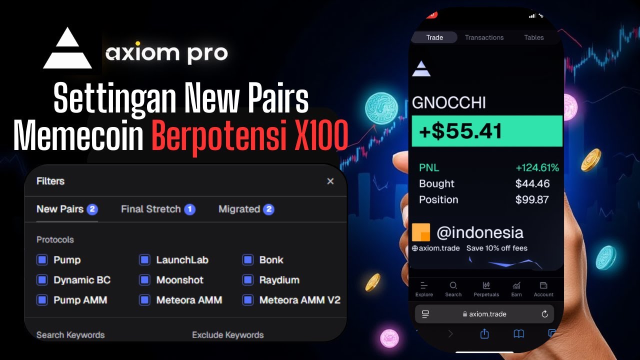 Buy the Newly Listed Memecoin on Dex with Potential X100! New Token Pair Settings for Axiom Pro