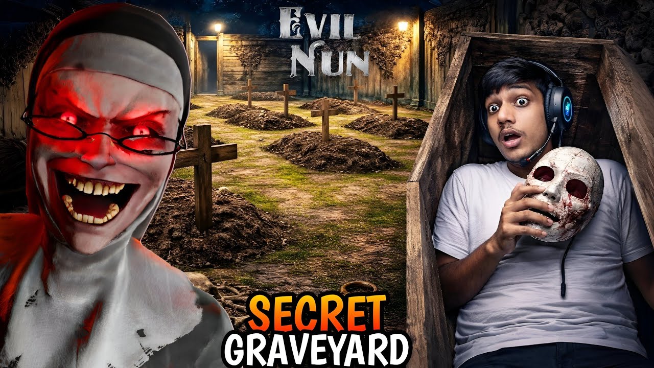 Secret Graveyard in Evil Nun 😱 | Mask Collected | Hindi Gameplay