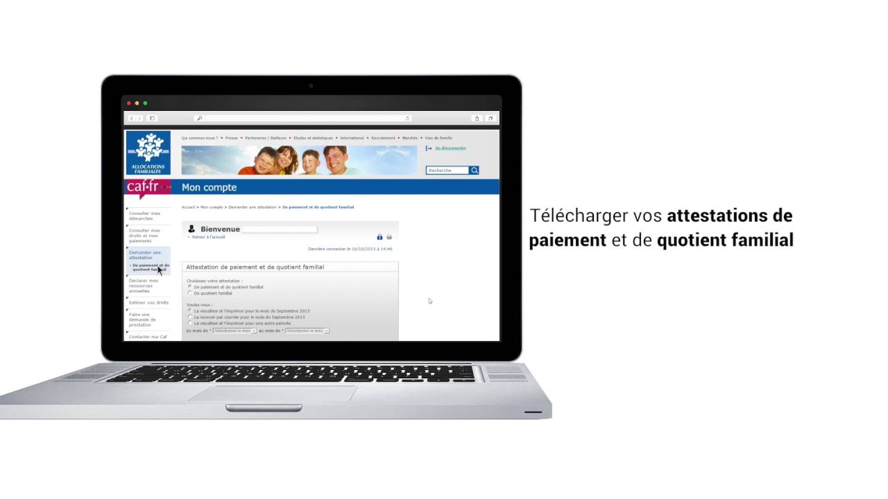 Caf 13 - Utilisez votre espace 