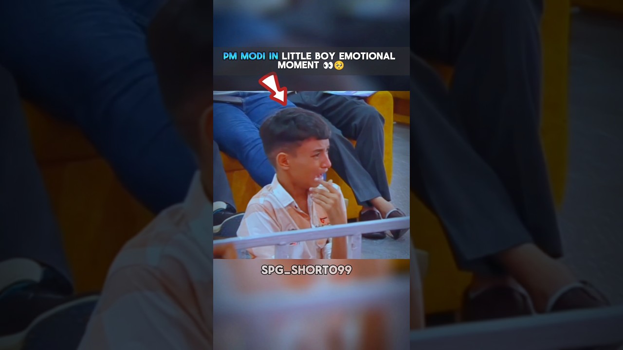 🥺Emotional moment 👀⚡little Boy PM modi respect🥲#modi #emotional #sad#shortvideo