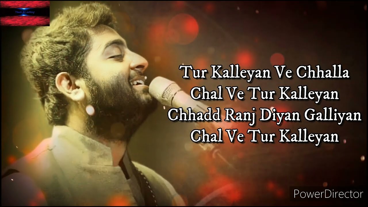 Tur Kalleyan (lyrics) | Arijit Singh | Laal Singh Chaddha | Shadab | Altamash | Lifetime music