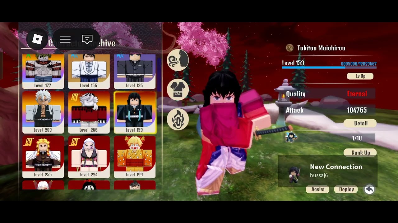 Hello guys this is my new anime players. Rokitou muichirou and Gyuutarou 🎉🎉  demon soul simulator.  