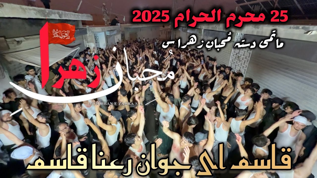 Matami Dasta Muhiban e Zahra s | Jaloos Shahadat Imam Sajjad as 2025 |قاسم ای جوانِ رعنا قاسم| 