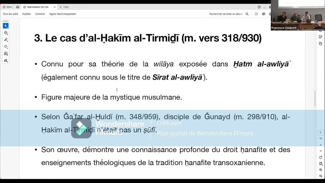 Mohamed-Amine Emtir,  « La place du soufisme et son statut au sein du hanafisme transoxanien »
