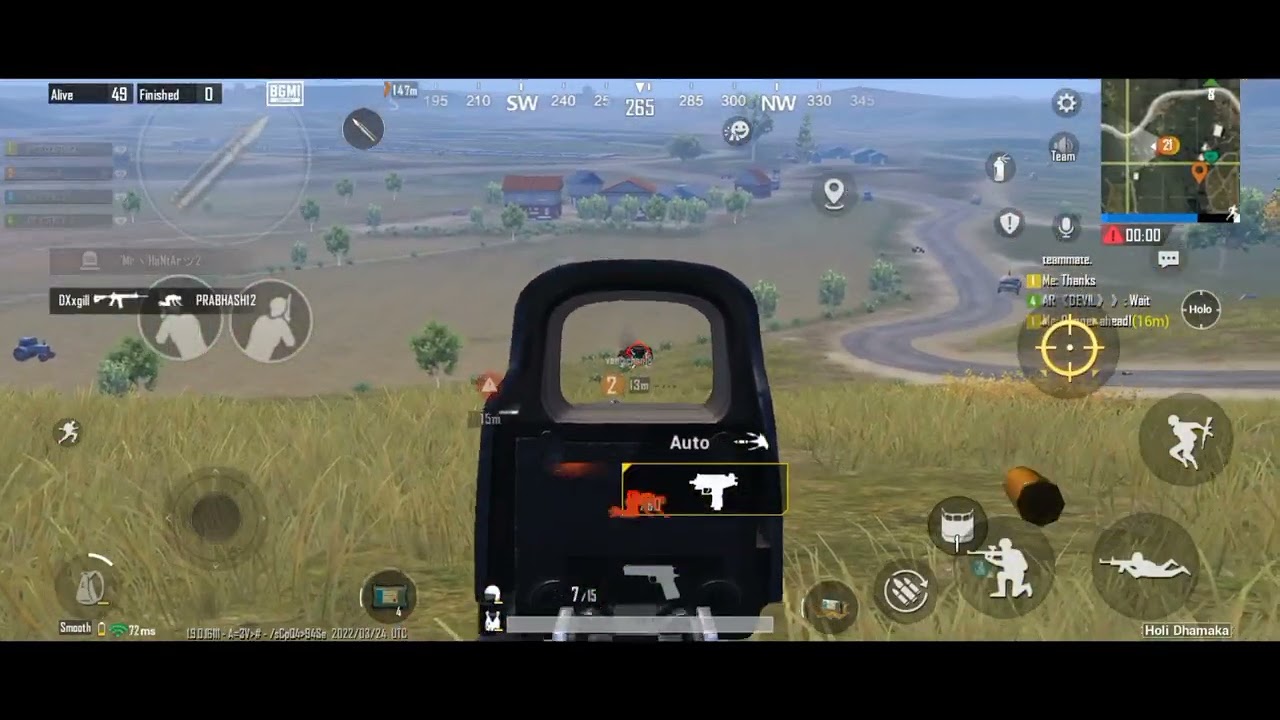 Vehicle Blast 💣💣| 1 v 4🔥🔥|BGMI