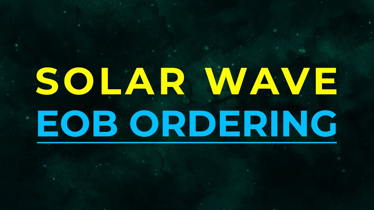 [NinjaTrader 8] Solar Wave + индикаторы ордеров EOB