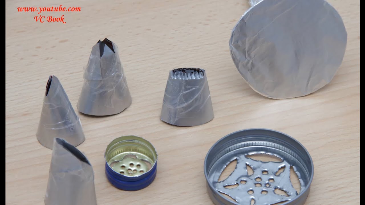 DIY Насадки для крема своими руками | Украшение тортов кремом| Nozzles for creams | Часть 1