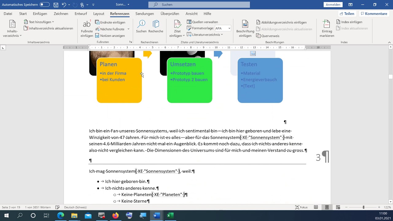 026, Word, Index, erstellen, einf&uuml;gen, aktualisieren, Eintrag markieren
