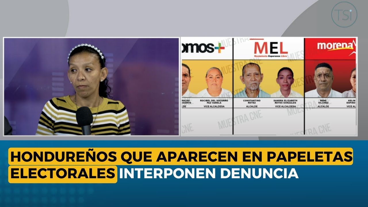 Hondureños que aparecen en papeletas electorales interponen denuncia