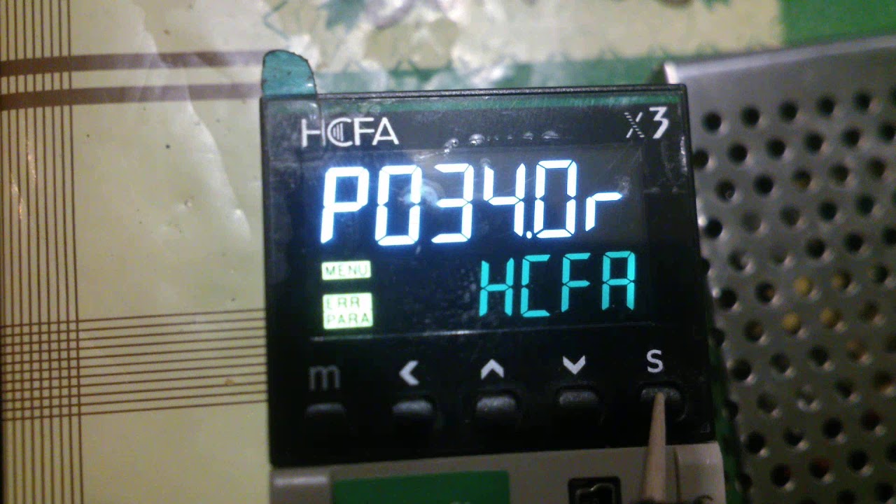 Настройка сервопривода HCFA SV-X3D series