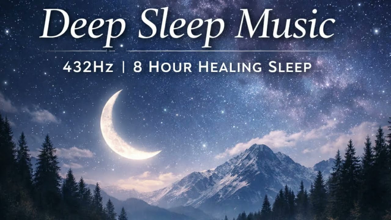 Deep Sleep Music 432Hz 8 Hours Healing Frequency for Deep Rest