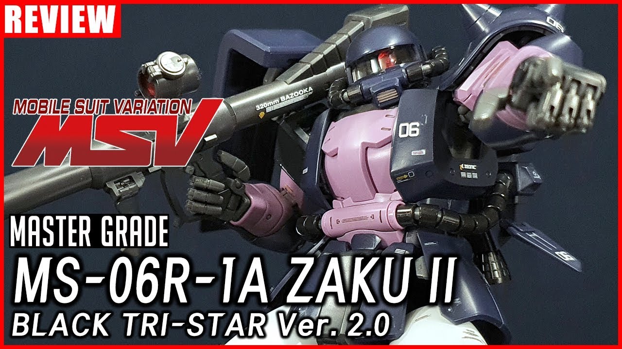 [REVIEW] MG 1/100 검은 삼연성 고기동형 자쿠 II Ver. 2.0 / Zaku II Ver.2.0 The Black Tri Stars Custom