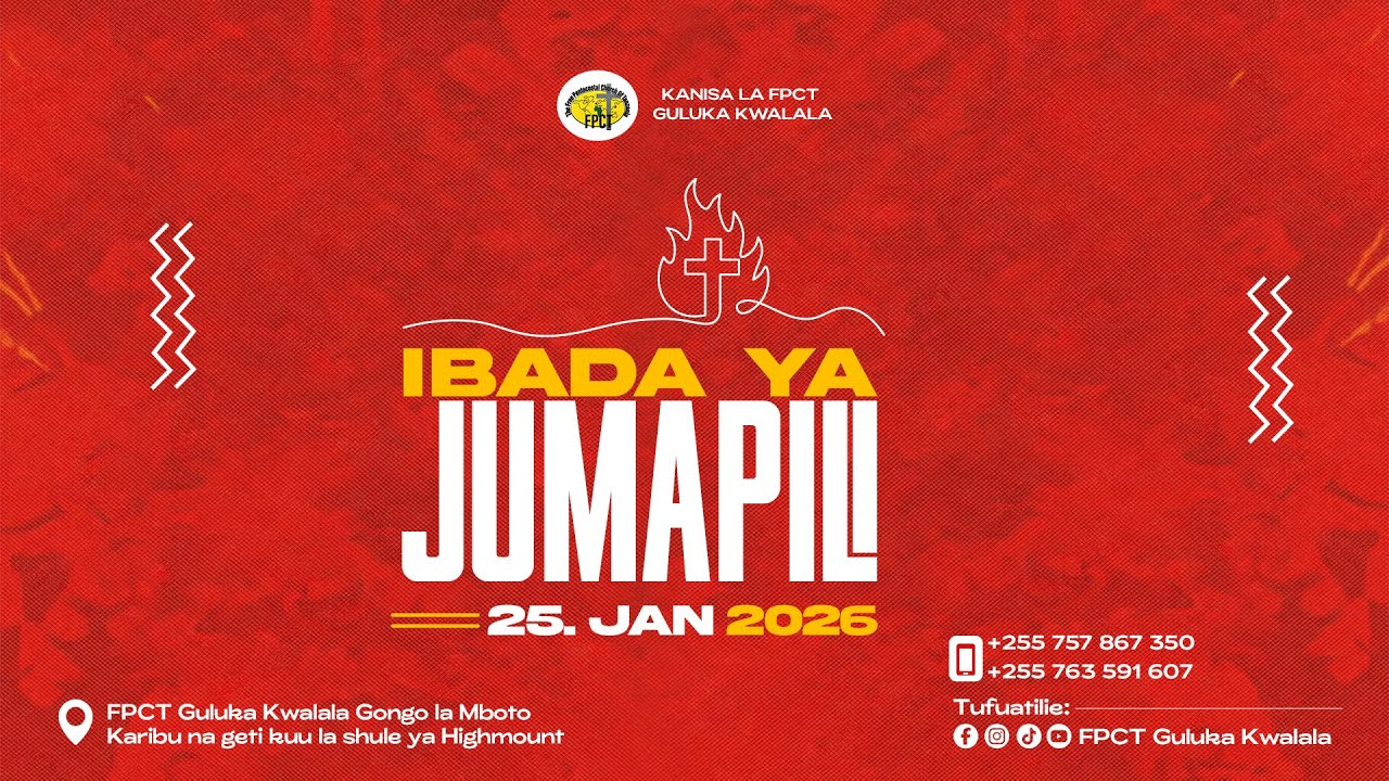 MAHUBIRI - IBADA YA JUMAPILI 25.01.2026