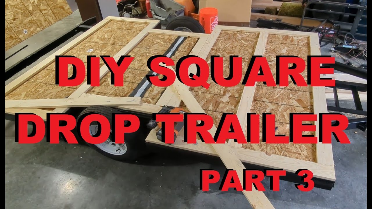 Converting a pop to a Square drop trailer. Part 3 the floor