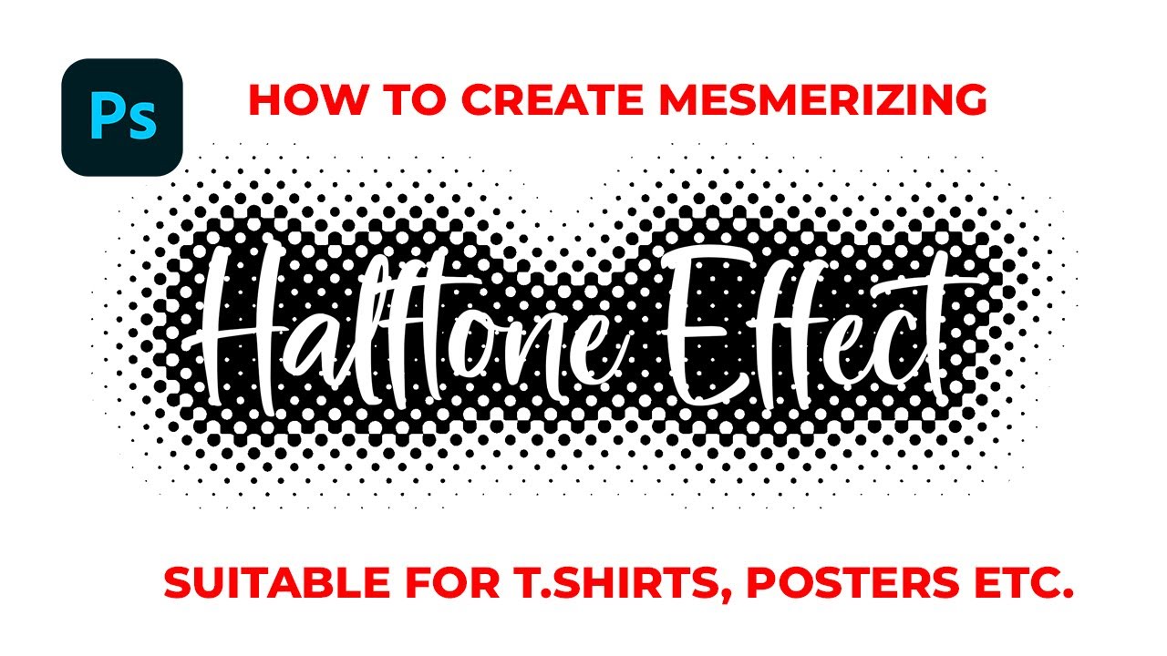 How to Create HALFTONE Effect in Photoshop