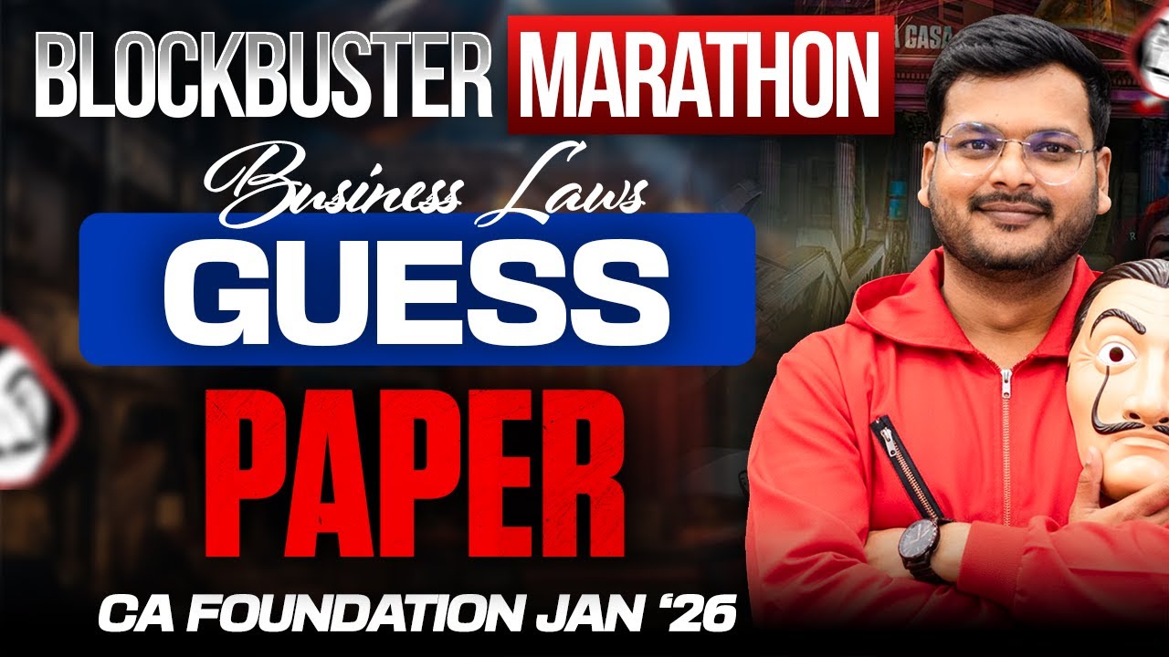Business Laws Guess Paper | CA Foundation Jan 2026 | CA Ashish Asati
