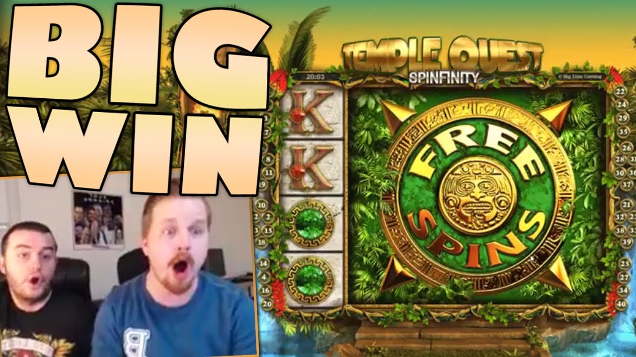 Big win in Temple Quest Spinfinity