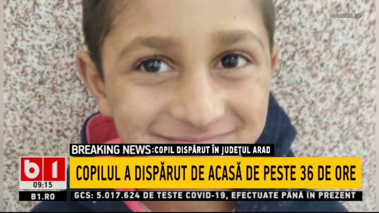ARAD - SUTE DE OAMENI CAUTA INCA COPILUL DE 7 ANI - AU TRECUT 36 DE ORE DE LA DISPARITIE_Stiri b1