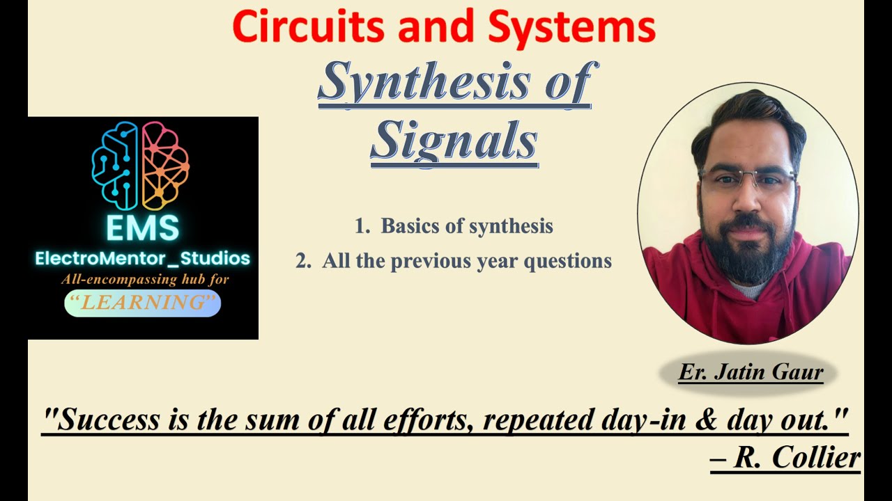 Synthesis of signal| Circuit and System | GGSIPU/ IPU 
