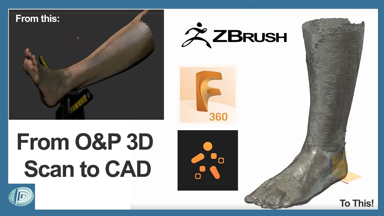 O+P Digital Designer - How to take a Comb Scan into CAD software using Fusion 360 and Zbrush
