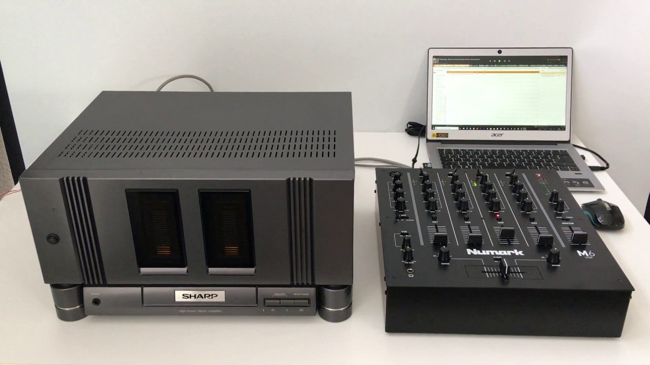 SHARP SX-8800H(GY) Amplifier + NUMARK M6 USB 4-channel mixer